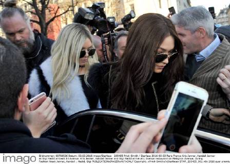 Celebrities during Paris Fashion Week