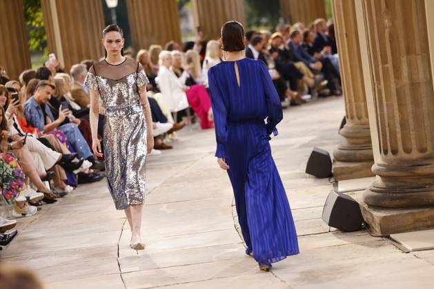 Berlin Fashion Week, Marc Cain fashion show at the Neues Palais in Potsdam