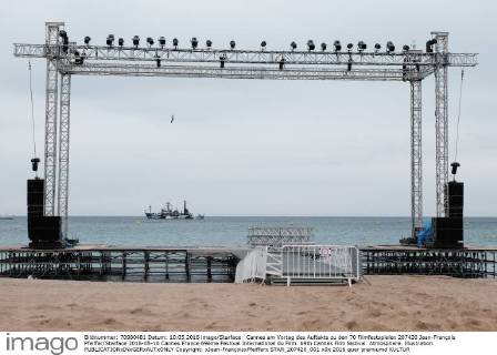 Cannes on the eve of the opening of the 70 Film Festival