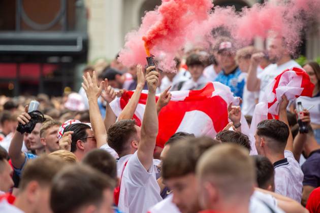 EURO 2024, Spain - England, English fans in London