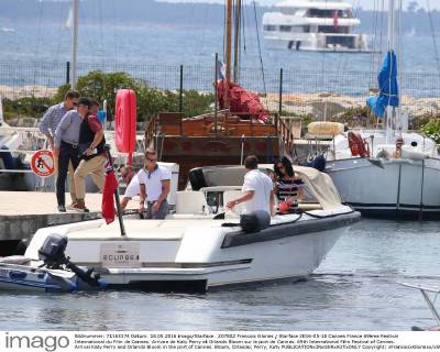 69th Festival de Cannes - Katie Perry and Orlando Bloom at the harbour