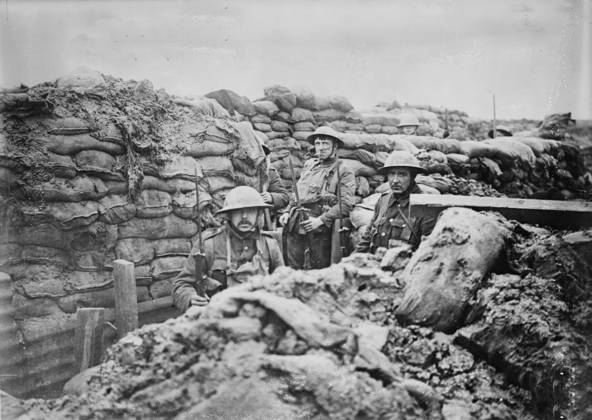 IMAGO International History, Bain News Service Archive, First World War, WWI, British troops fighting in France 1914-1918