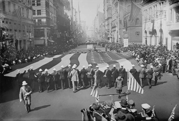 IMAGO International History, 250 years USA, First World War, Parades in New York 1917-1918