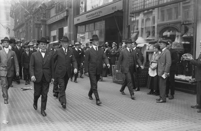 IMAGO International History, Bain News Service Archive, First World War, WWI, USA, New York, Parades 1914-1918