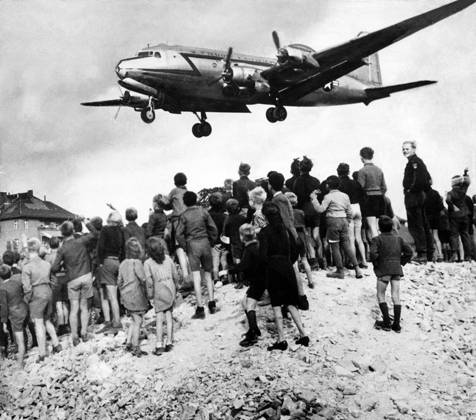 Soviet Union ends blockade of Berlin on 12 May 1949