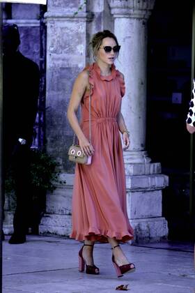Venice Film Festival - Celebrities sign autographs