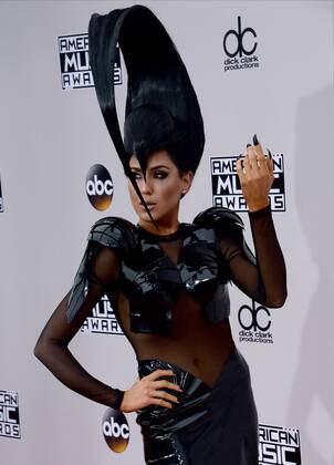 American Music Awards in Los Angeles: Z LaLa with fancy hairstyle