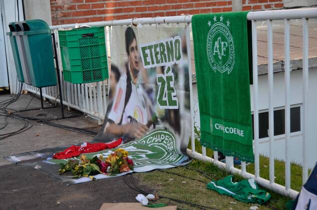 Football, plane crash Chapecoense, preparations for funeral service in Chapeco