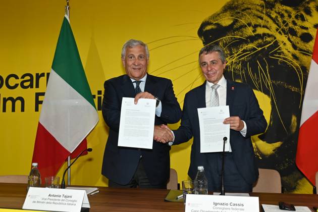 Locarno Film Festival, Foreign Minister Tajani at the Day of Diplomacy