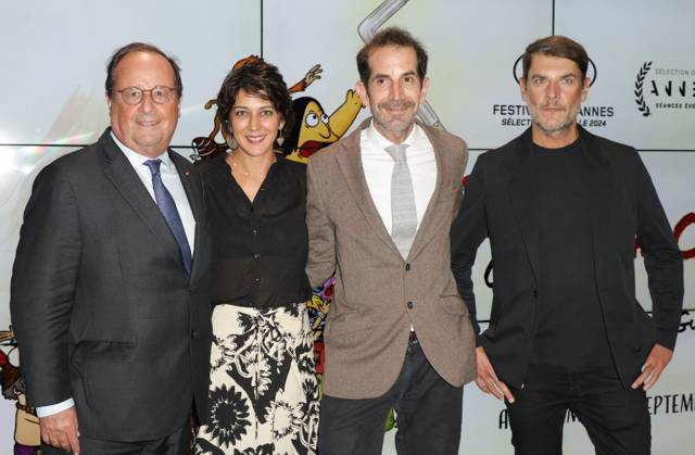 Silex and the City premiere in Paris with Francois Hollande