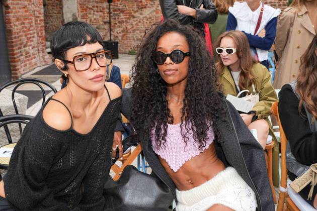 Milan Fashion Week, guests at the Marco Rambaldi fashion show
