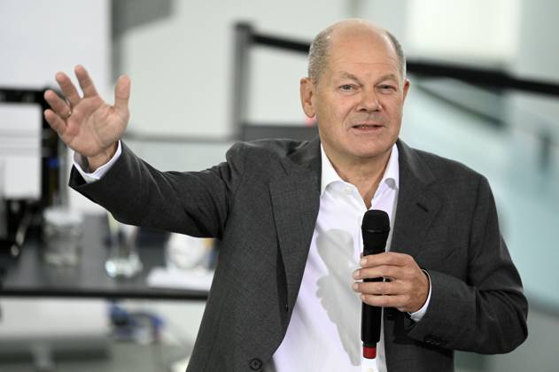 Berlin, Empfang der Preisträger von Jugend forscht durch Olaf Scholz im Bundeskanzleramt