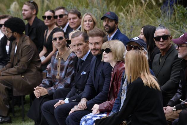 Milan Fashion Week, guests at the Boss fashion show