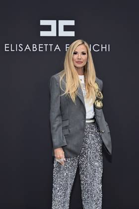 Milan Fashion Week, guests at the Elisabetta Franchi fashion show