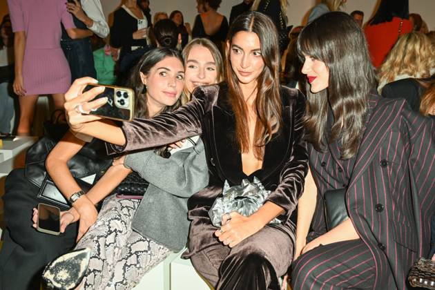 Milan Fashion Week, guests of the Luisa Spagnoli fashion show