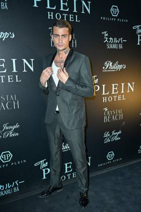 Milan Fashion Week, guests at the Philipp Plein fashion show