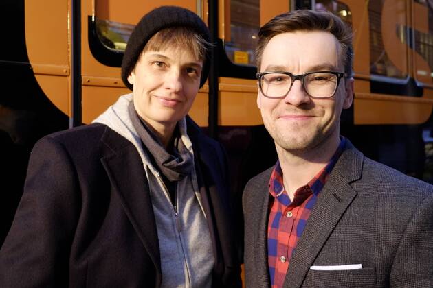 67th Berlinale - Natja Brunckhorst guest on RadioEins bus