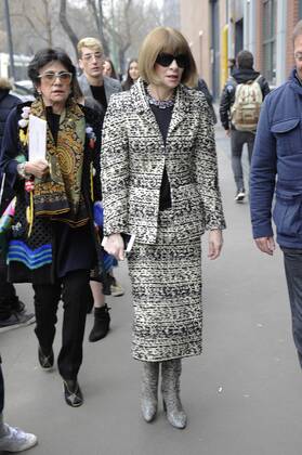 Milan Fashion Week - Celebrities before the Fendi fashion show