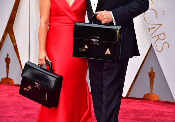 Oscars - Price Waterhouse Cooper Team on the red carpet