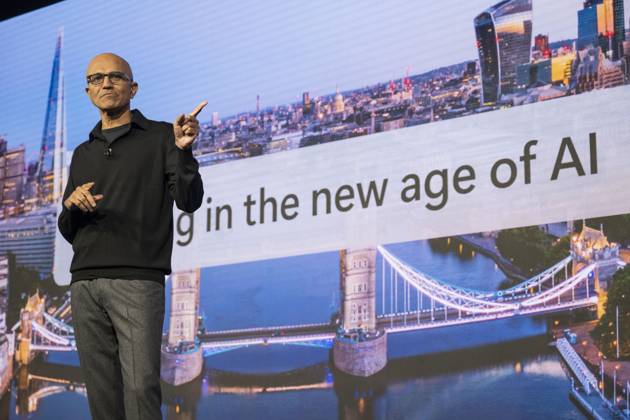 Microsoft CEO Satya Nadella wants an ‘emergency brake’ on artificial intelligence, archive images