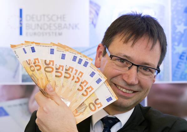 Presentation of the new 50 euro banknote in Erfurt
