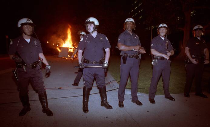 USA, Police violence against African Americans, Chronicle, Rodney King, Los Angeles 1991