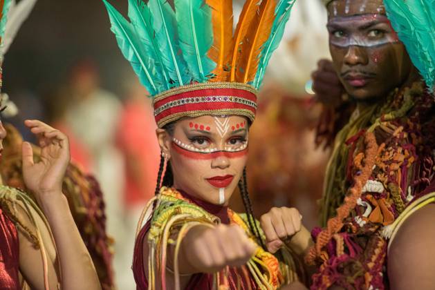 Brazil, samba schools warm up for the carnival in Rio de Janeiro