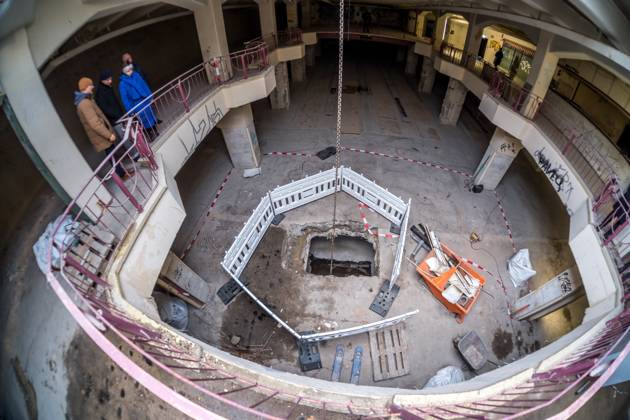 Saxony, tour of the construction site of the new Natural History Museum in Leipzig