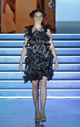 Recycling fashion show by Isagus Toche in Kiev