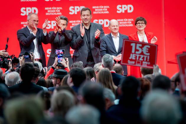 Bundestag election2025, Election campaign moments, SPD party conference 11 January 2025 in Berlin