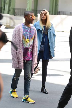 Pharrell Willams at Paris Fashion Show
