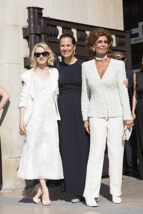 Paris Fashion Week - Celebrities on the fringes of the Armani fashion show
