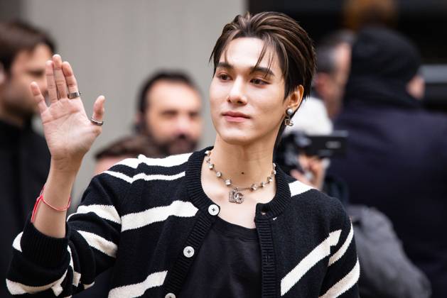 Milan Fashion Week guests at the Dolce and Gabbana fashion show