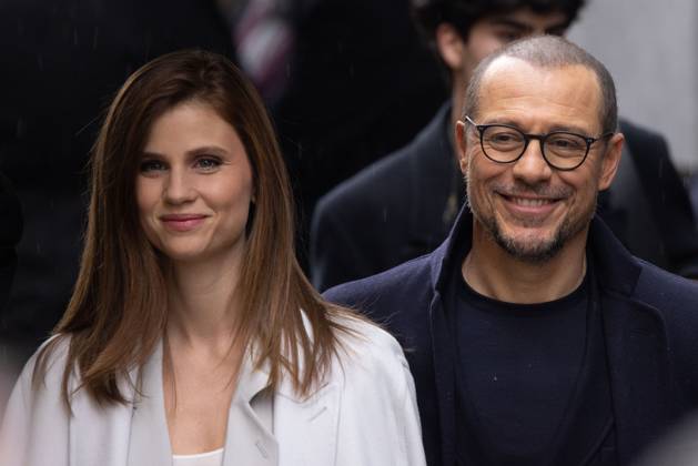 Milan Fashion Week, guests at the Giorgio Armani fashion show
