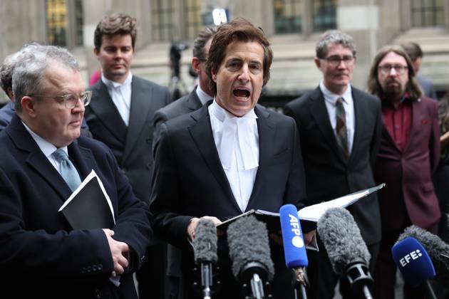 London, Press statement on Prince Harrys legal battle against Rupert Murdochs newspaper group