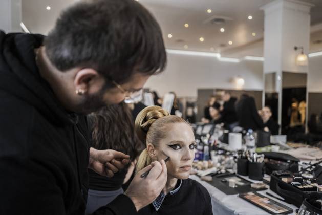 Paris Fashion Week, Franck Sorbier fashion show backstage