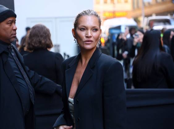 New York Fashion Week, guests at the Calvin Klein fashion show