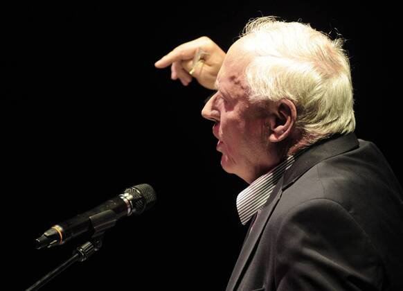 CORRECTION: Oskar Lafontaine at the Conference of the European Left in Berlin