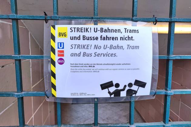 Berlin, Verdi announces 48-hour warning strike at BVG on Wednesday and Thursday - Archive photos
