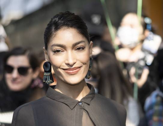 Milan Fashion Week, guests of the Armani fashion show