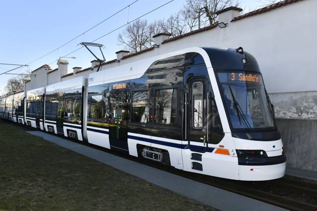 Berlin, BVG plans to purchase the over 50 metre long Smart 38T tram from Skoda, archive images