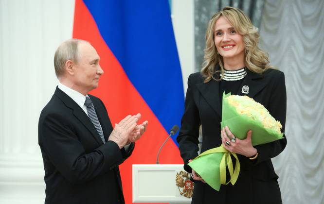 Russland, Waldimir Putin bei der Verleihung des russischen Präsidentenpreises