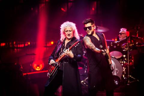 Queen and Adam Lambert perform at the Oscars 2019