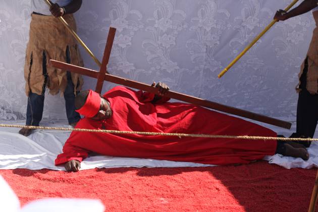 Haiti, Holy Week, Good Friday procession in Port-au-Prince