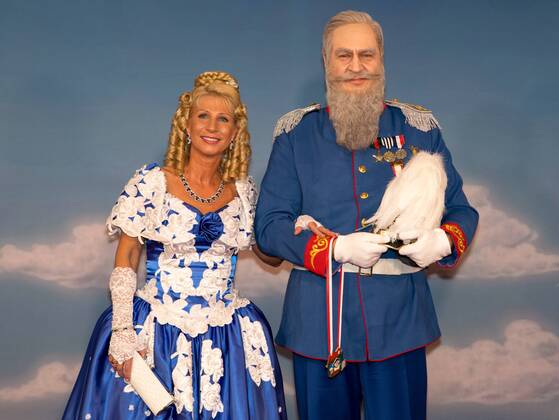 Markus Söder as Prince Luitpold of Bavaria at Fastnacht in Würzburg
