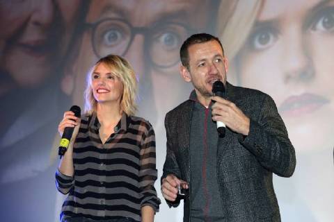 Danny Boon and Laurence Arne at the premiere of La chtite famille in Angouleme