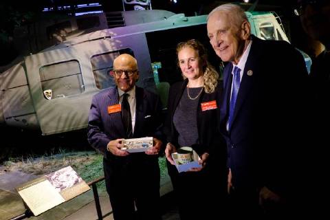 USA: politician Sam Johnson during a ceremony at the National Museum of American History