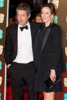BAFTA Awards 2018 - Hugh Grant with pregnant Anna Eberstein