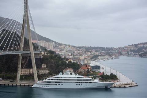 Yacht Golden Odyssey by Prince Khaled bin Sultan bin Abdul Azziz al Saud in Dubrovnik