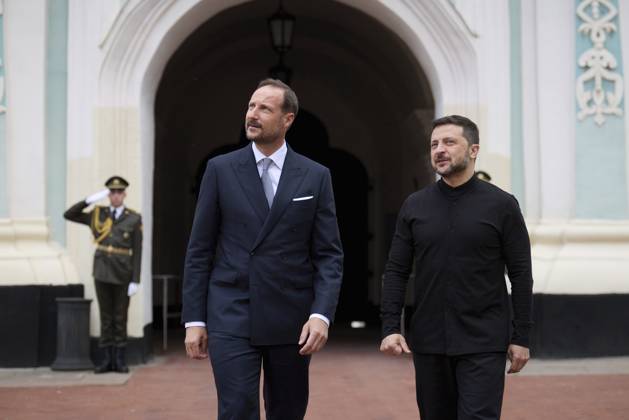Ukraine, Volodymyr Zelensky receives Crown Prince Haakon of Norway in Kiev